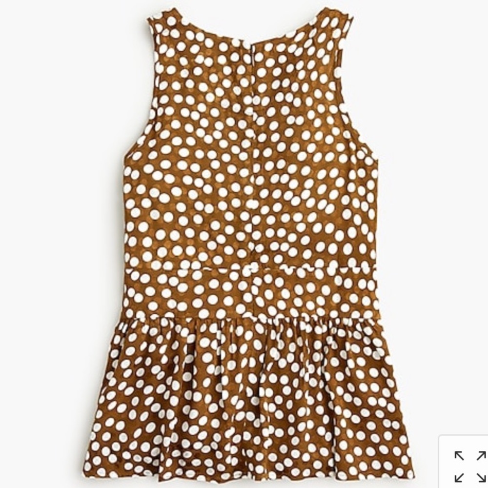 J Crew V-neck Peplum Top - Picture 2 of 3